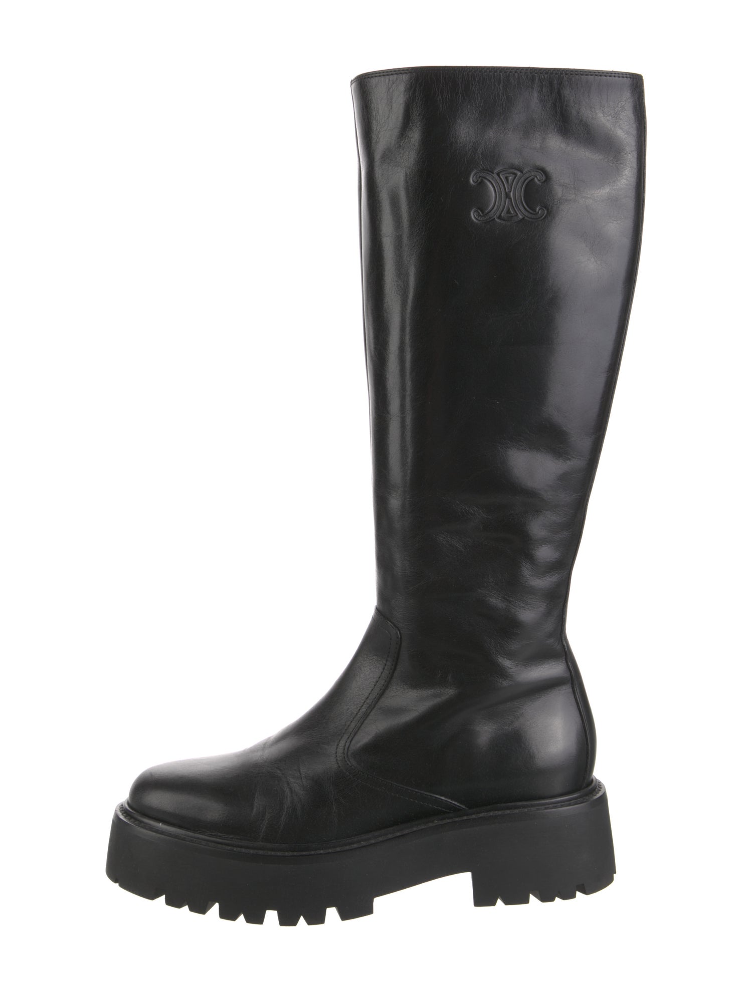 Celine Leather Combat Boots