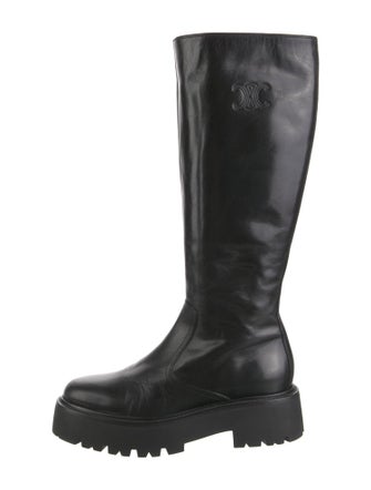 Celine Leather Combat Boots