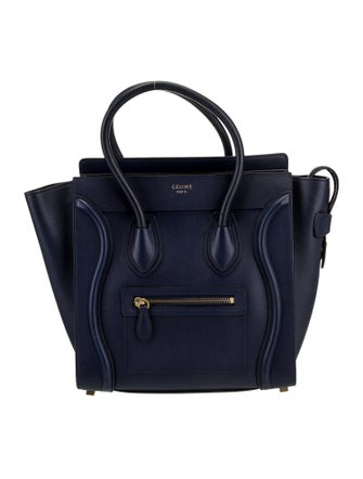 Celine Leather Luggage Micro