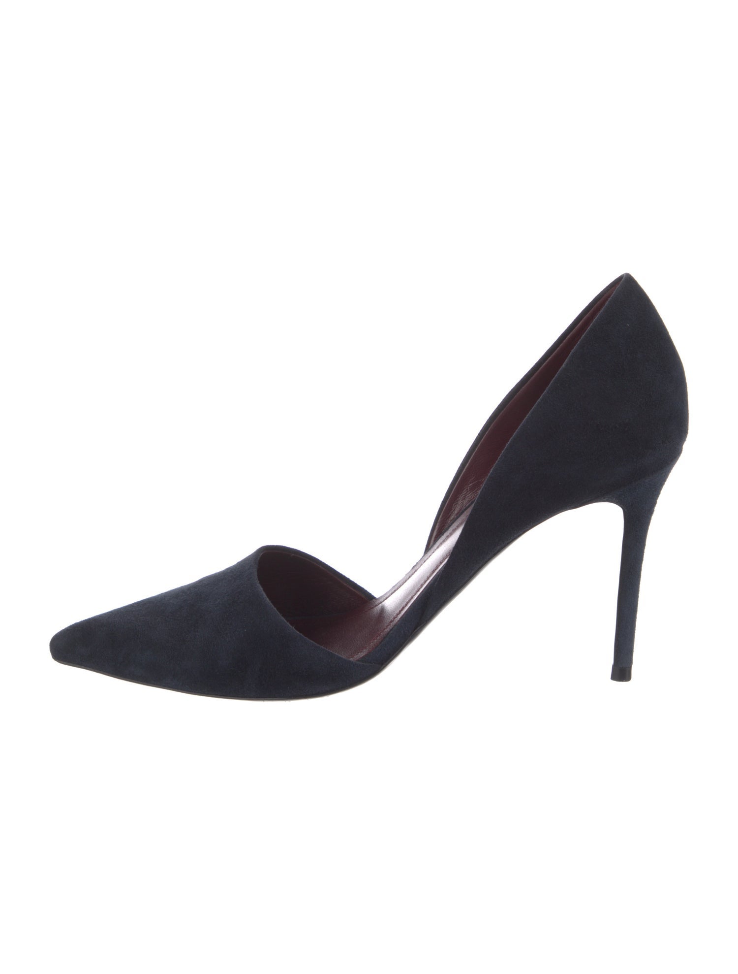 Celine Suede D'Orsay Pumps