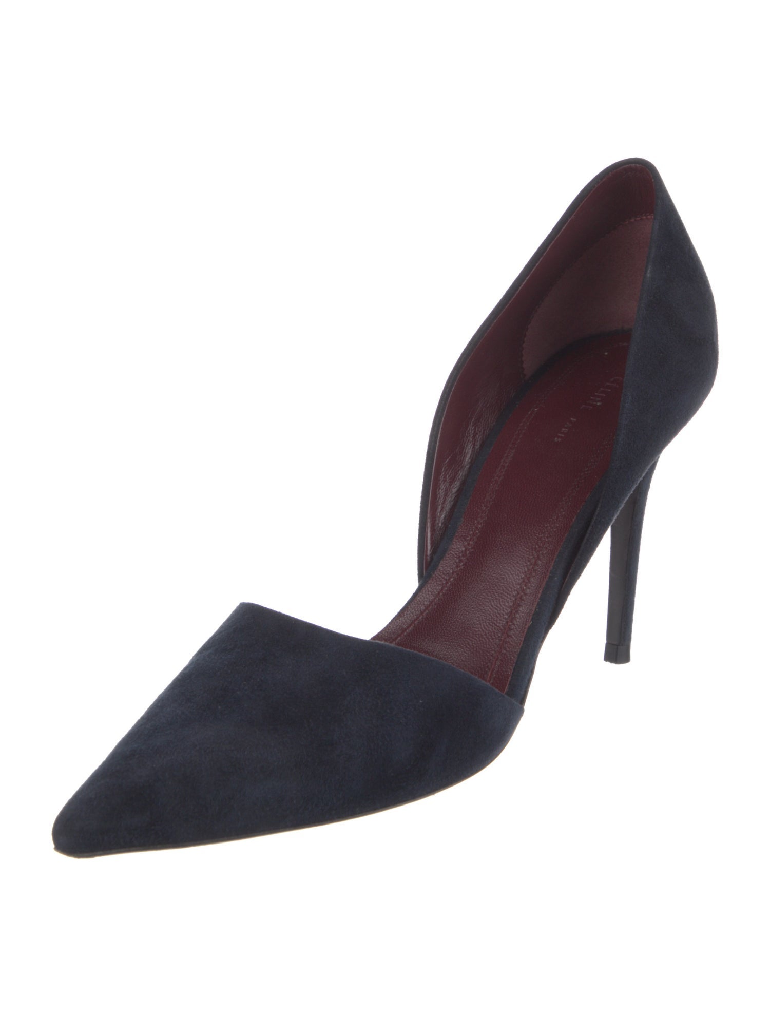 Celine Suede D'Orsay Pumps
