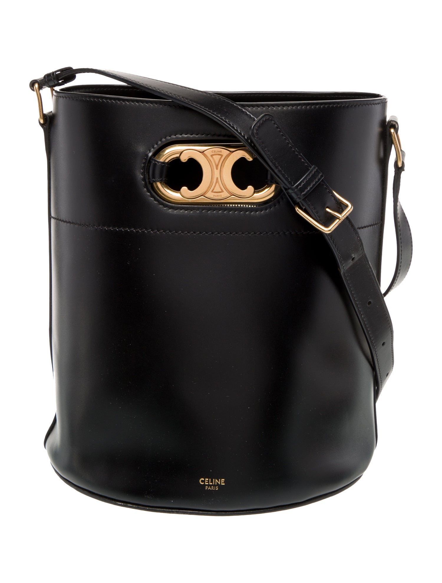 Celine Leather Maillon Triomphe Bucket