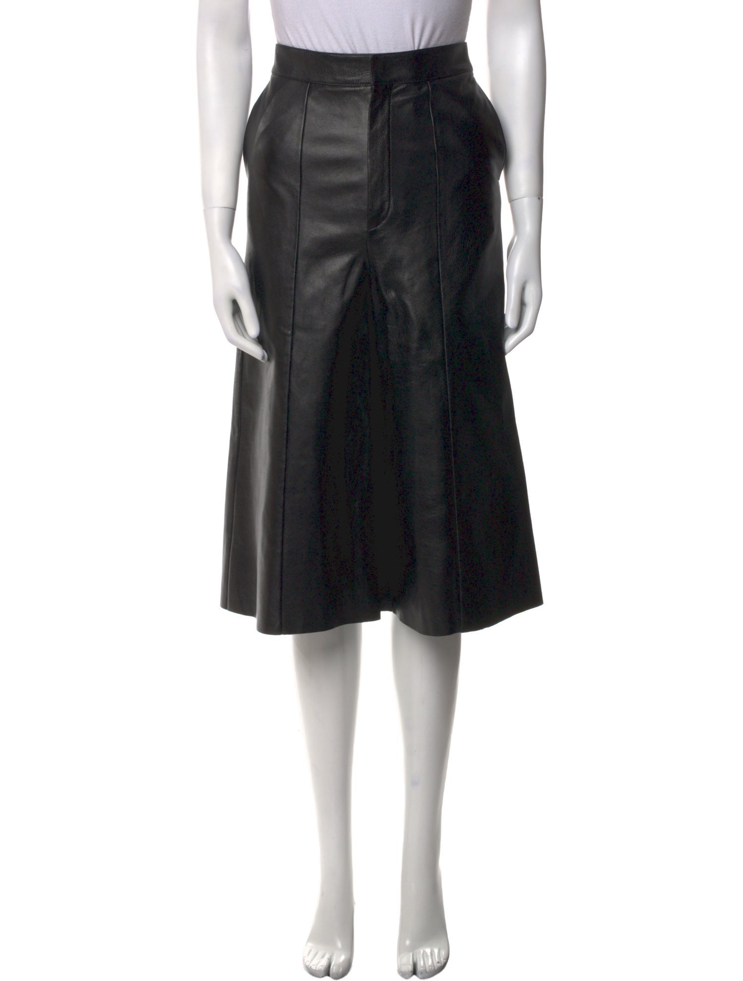 Celine Leather Wide Leg Pants