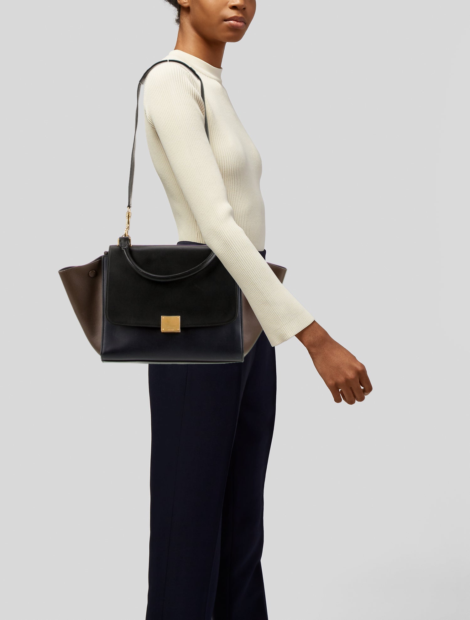 Celine Leather Trapeze Mini