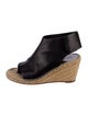 Celine Leather Cutout Accent Espadrilles