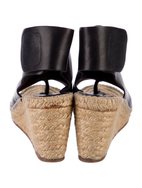 Celine Leather Cutout Accent Espadrilles