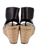 Celine Leather Cutout Accent Espadrilles
