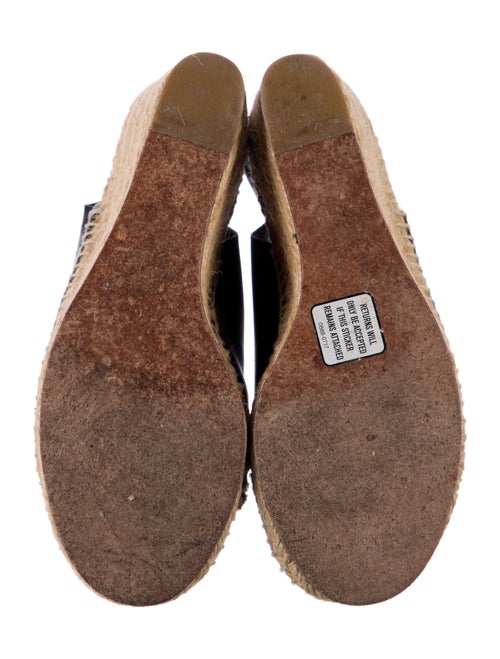 Celine Leather Cutout Accent Espadrilles