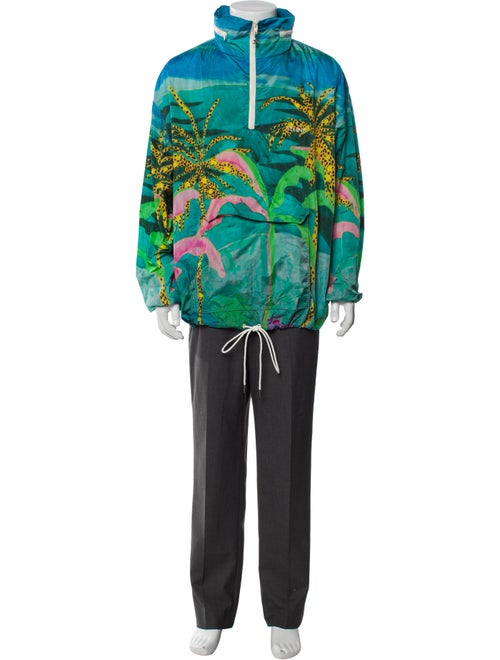 Celine Triomphe Graphic Print Parka