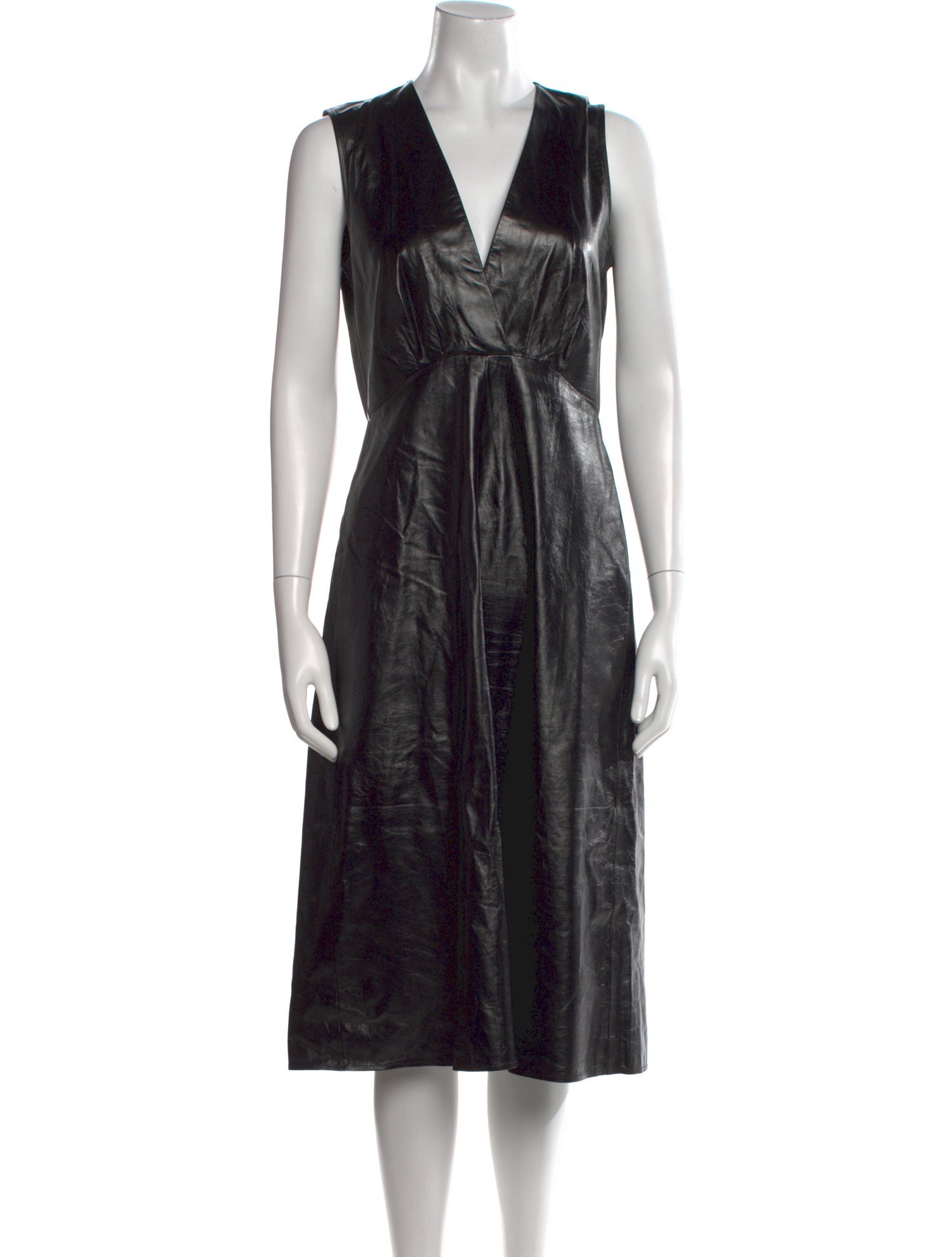 Celine Lambskin Midi Length Dress