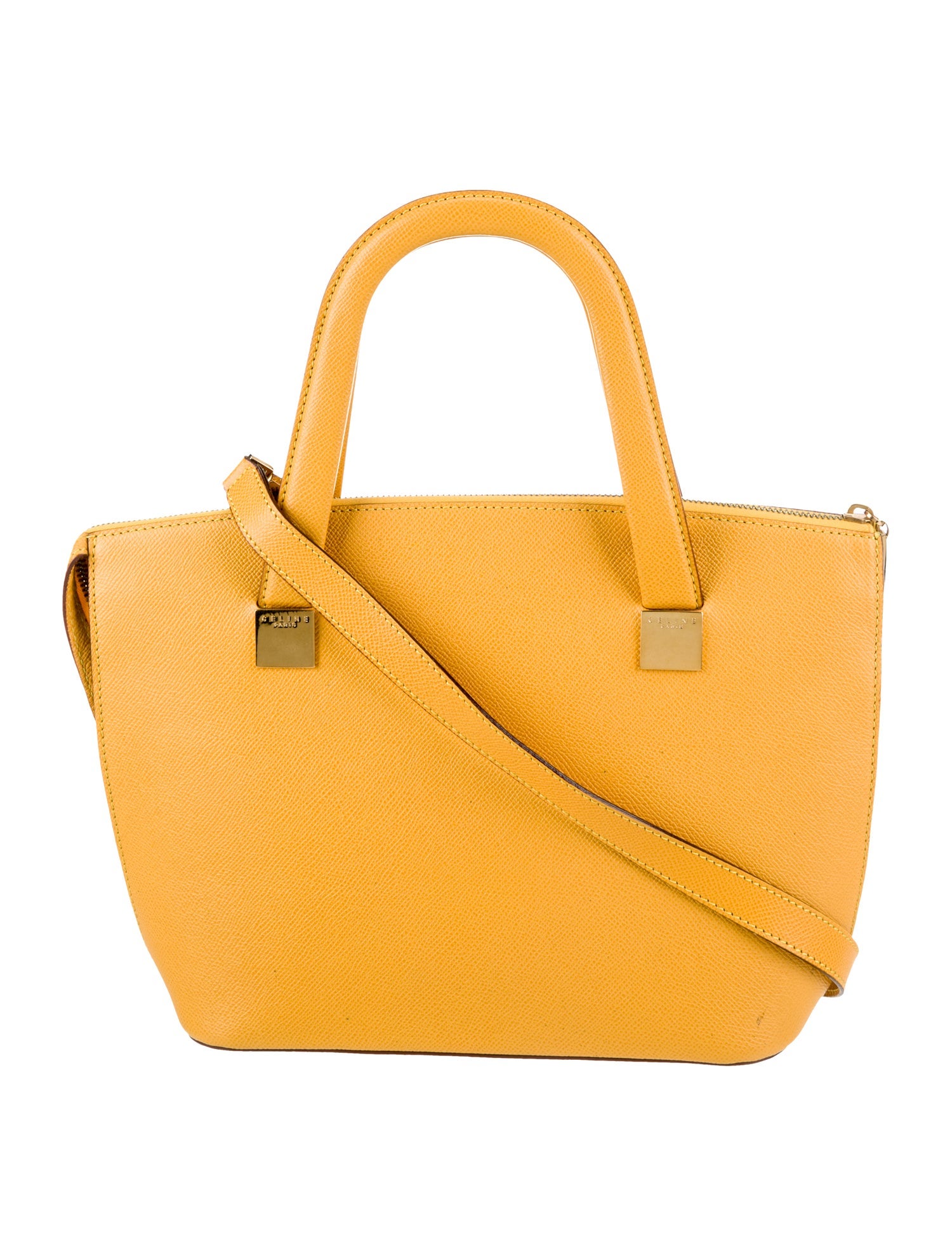 Celine Leather Top Handle Bag