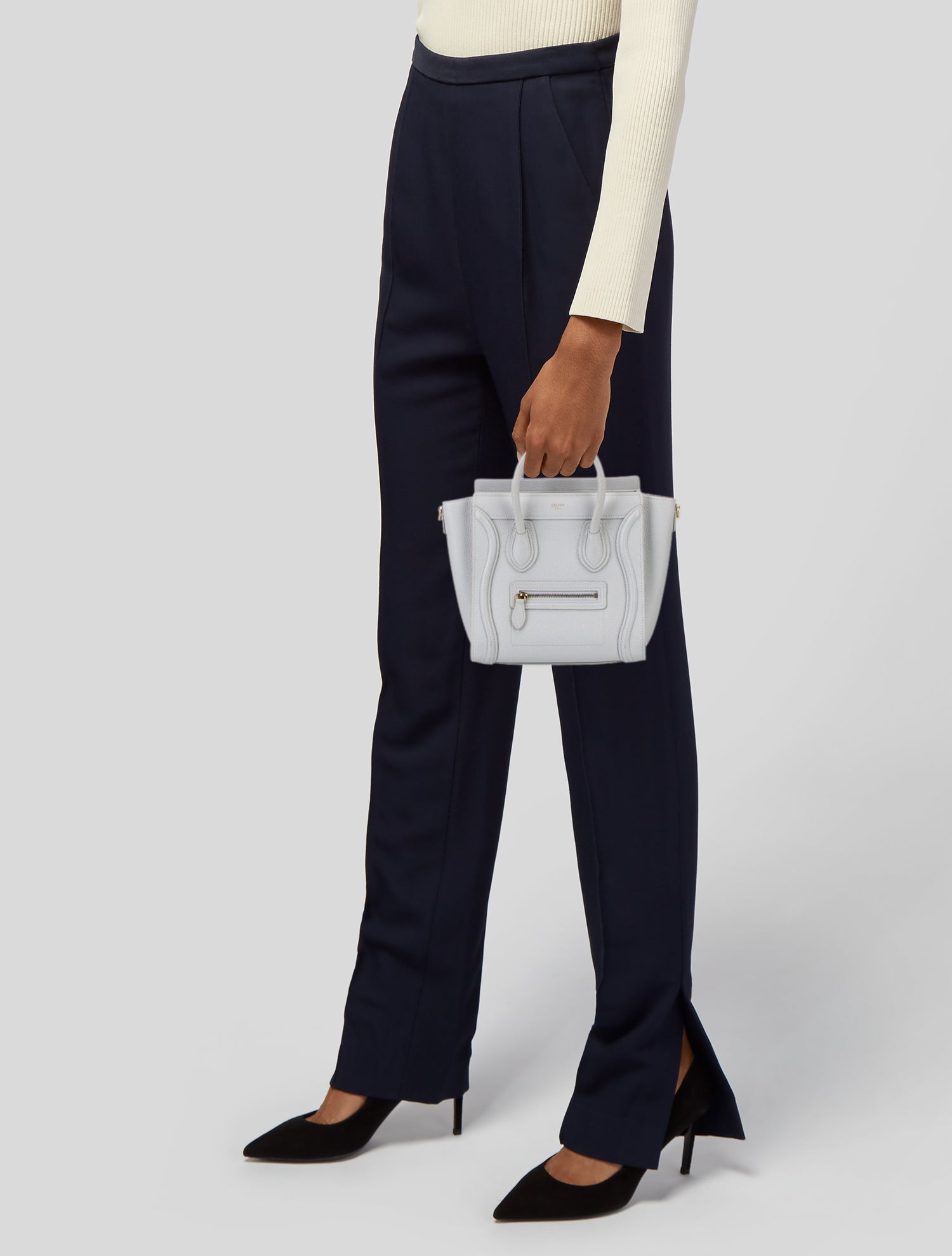 Celine Leather Luggage Nano