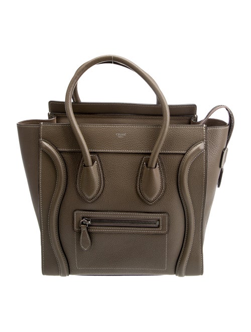 Celine Leather Luggage Micro 2022