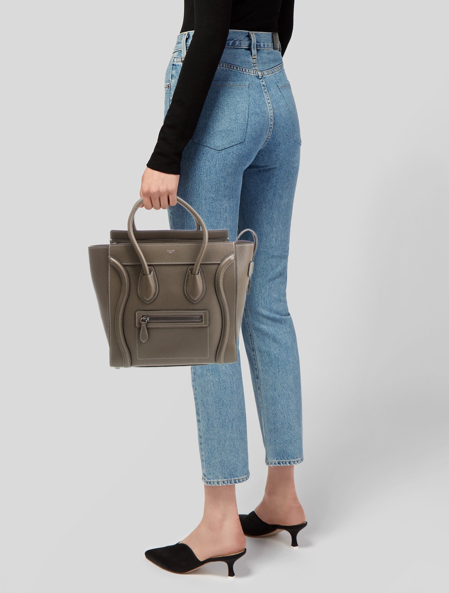 Celine Leather Luggage Micro 2022