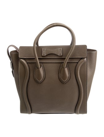 Celine Leather Luggage Micro 2022