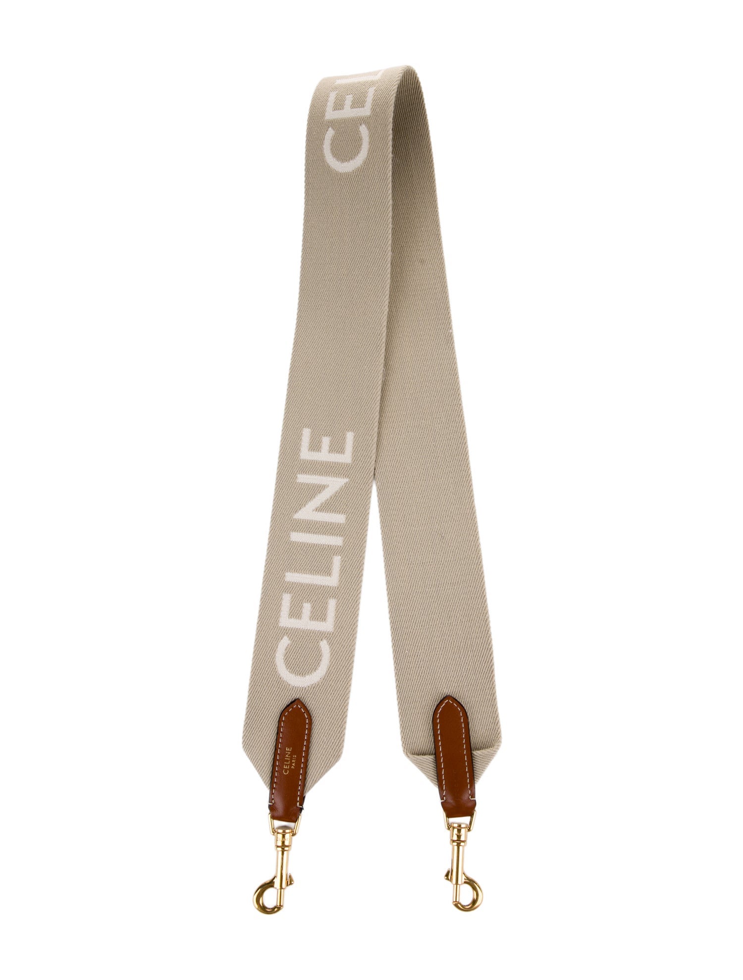 Celine Canvas Logo Bag Strap