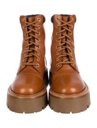 Celine 2022 Triomphe Combat Boots