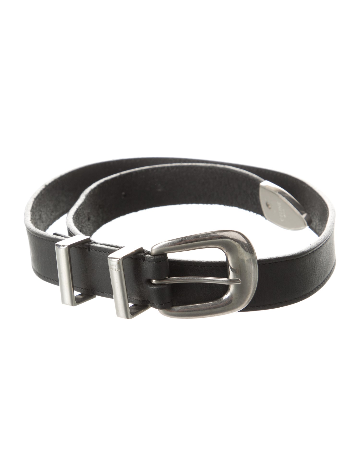 Celine Skinny Leather Belt