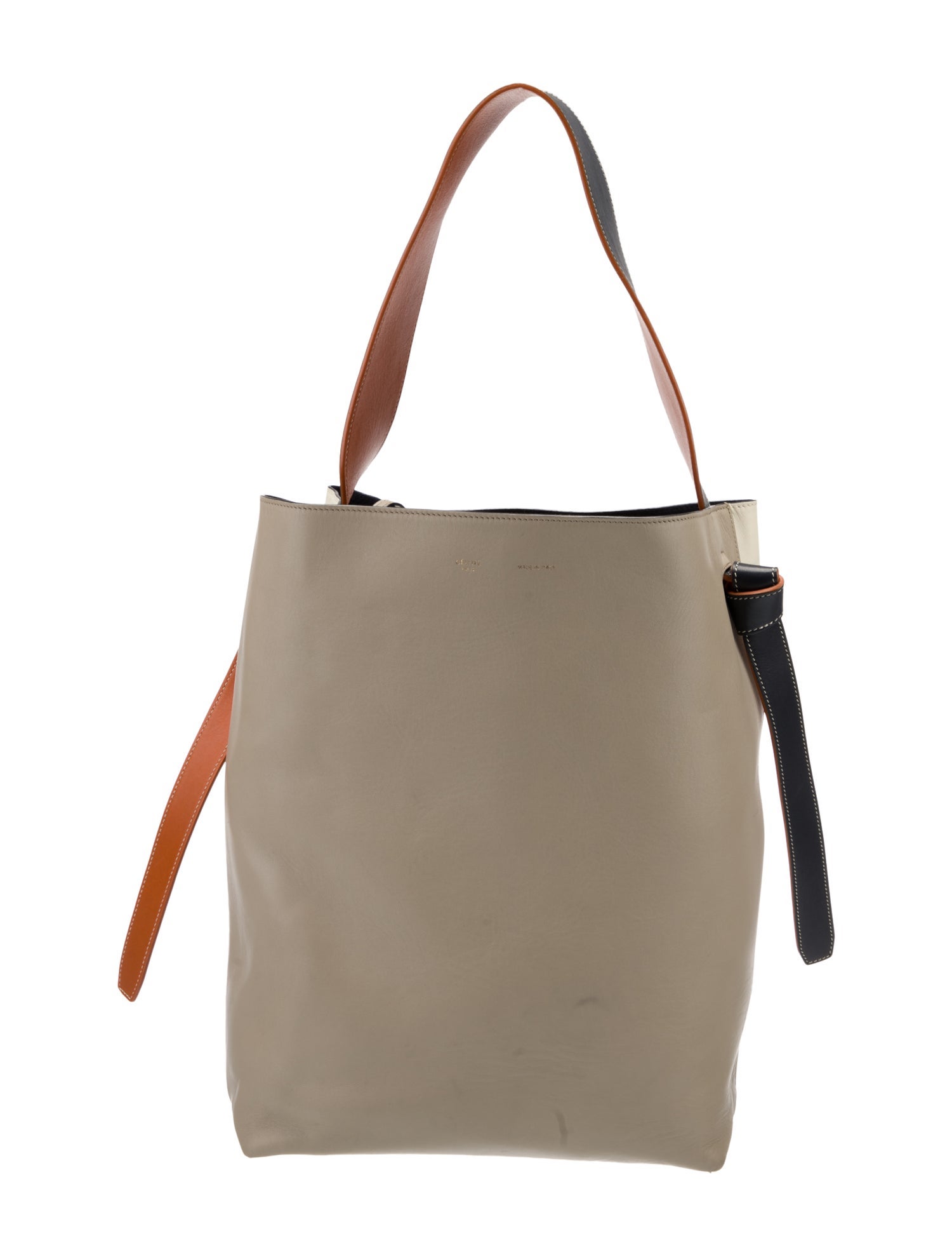 Celine Leather Twisted Cabas Small