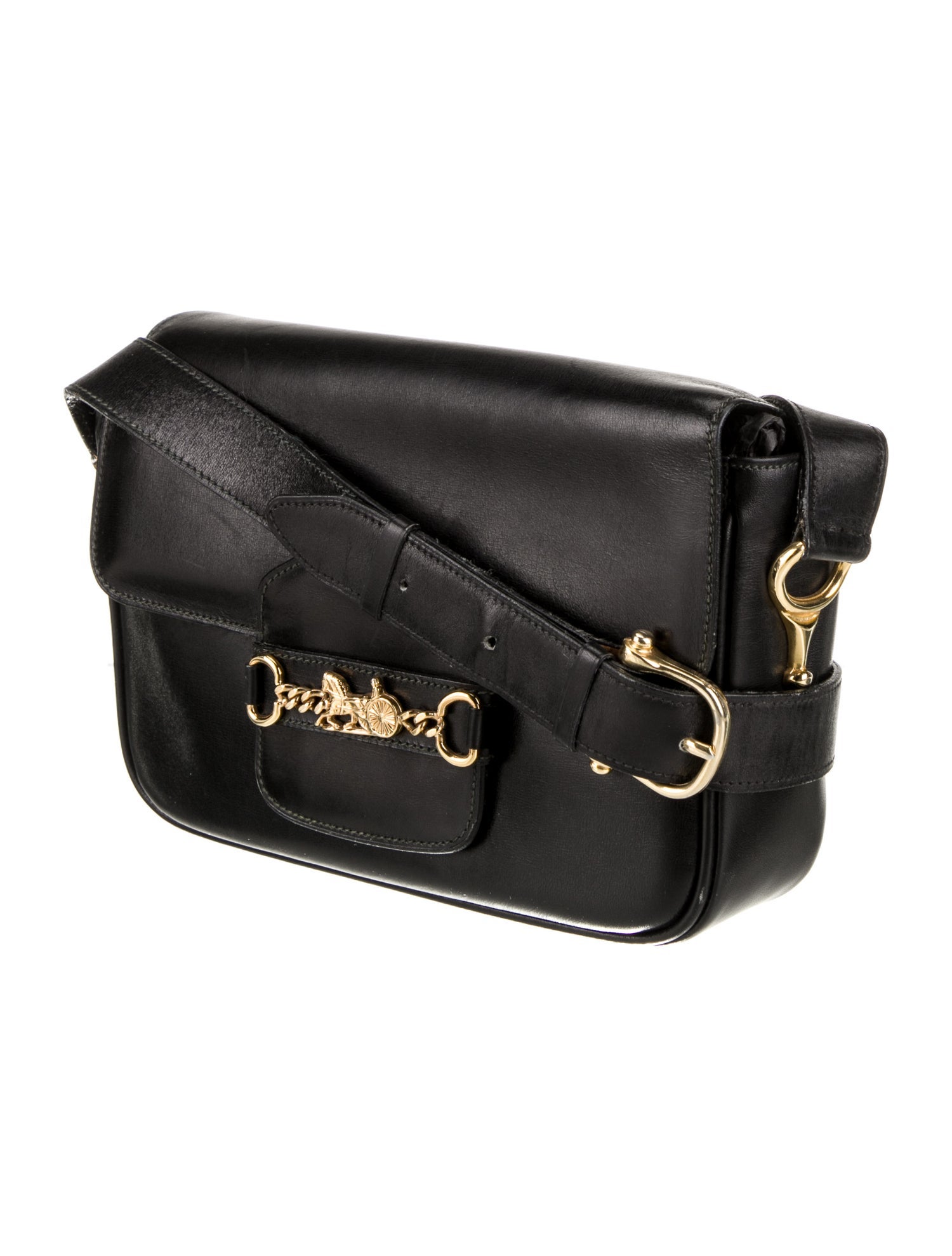 Celine Leather Horse Carriage Flap Bag