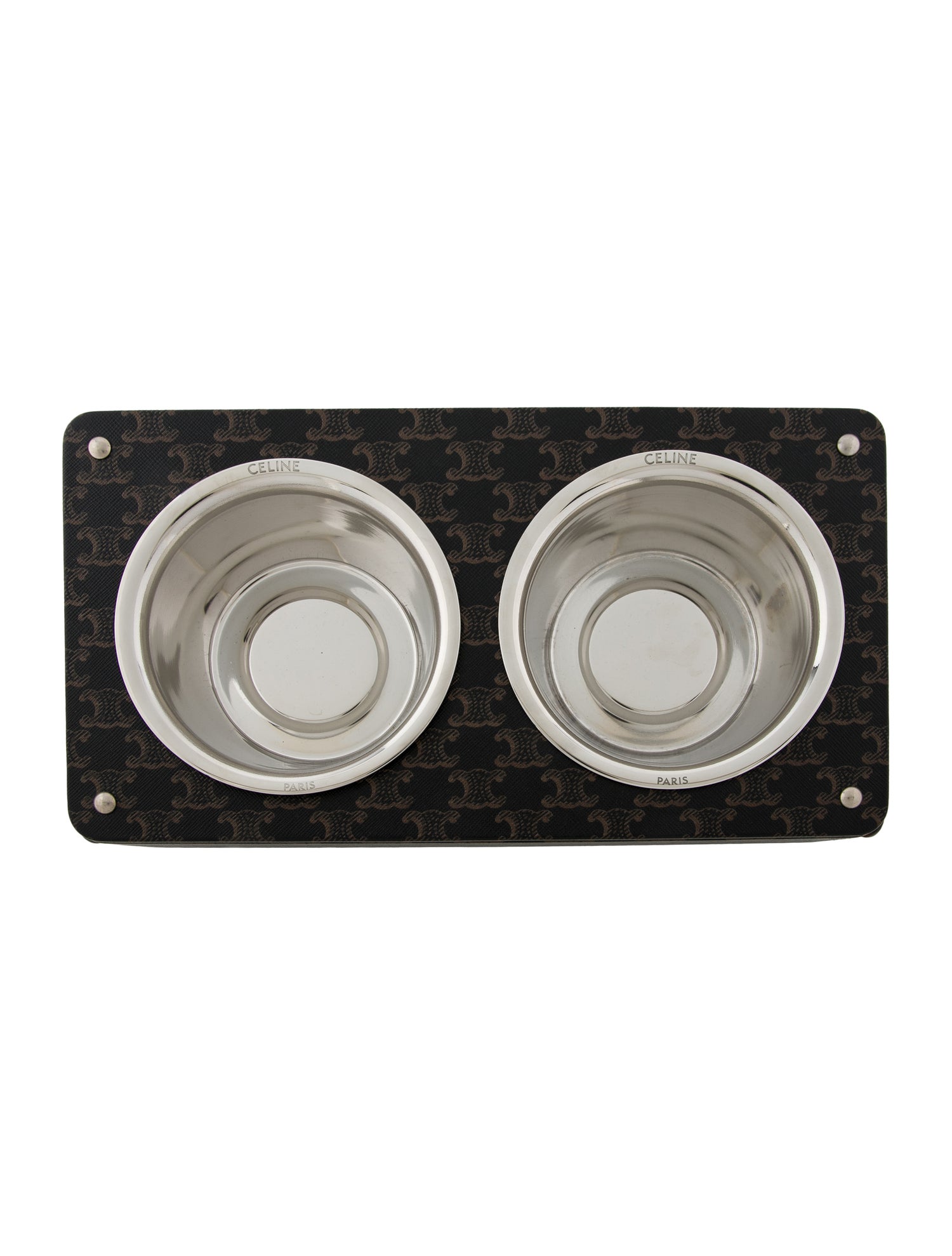 Celine Triomphe Pet Bowl Set