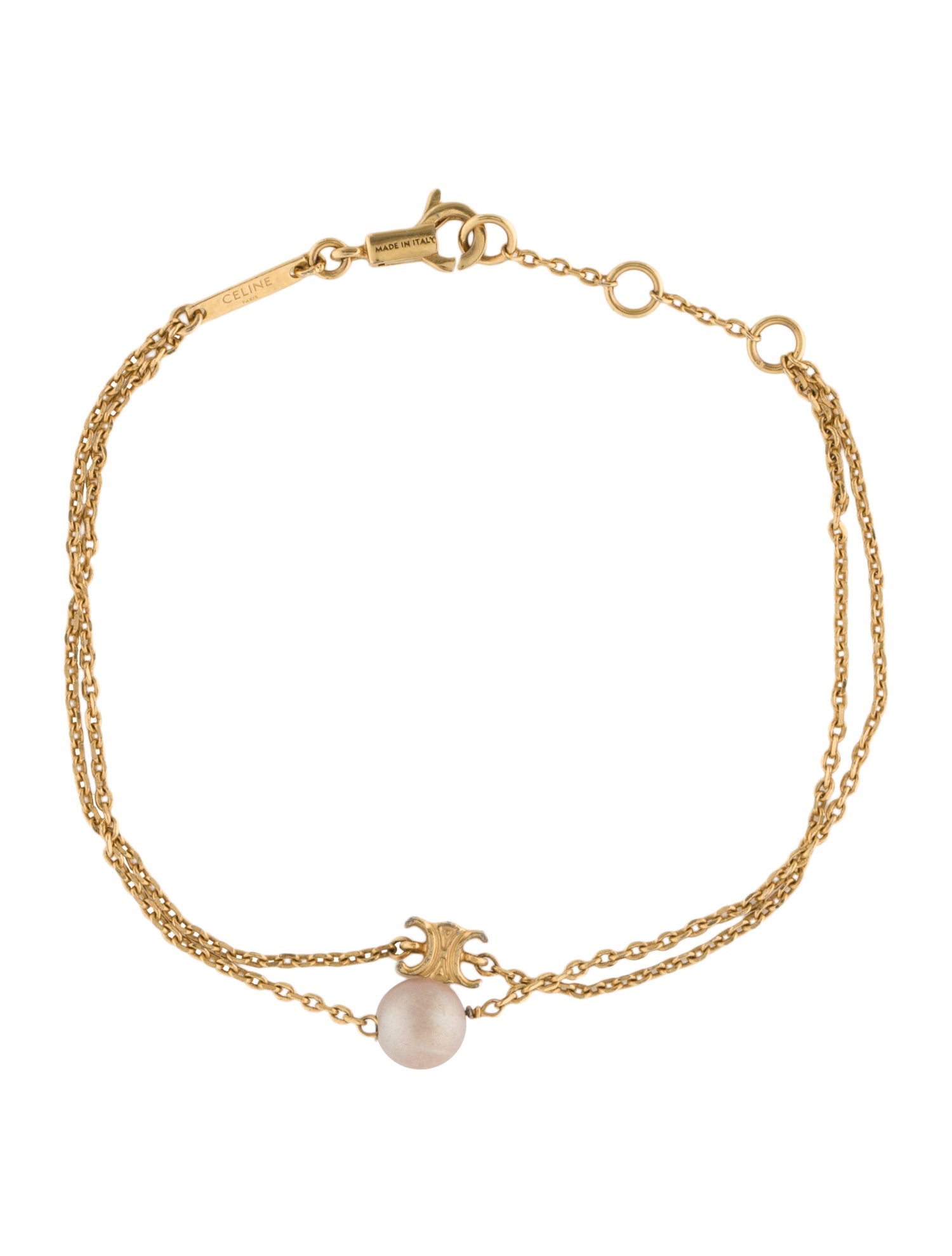Celine Faux Pearl Les Perles Bracelet