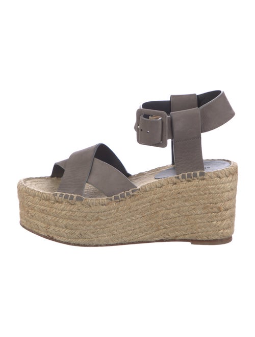 Celine Leather Colorblock Pattern Espadrilles