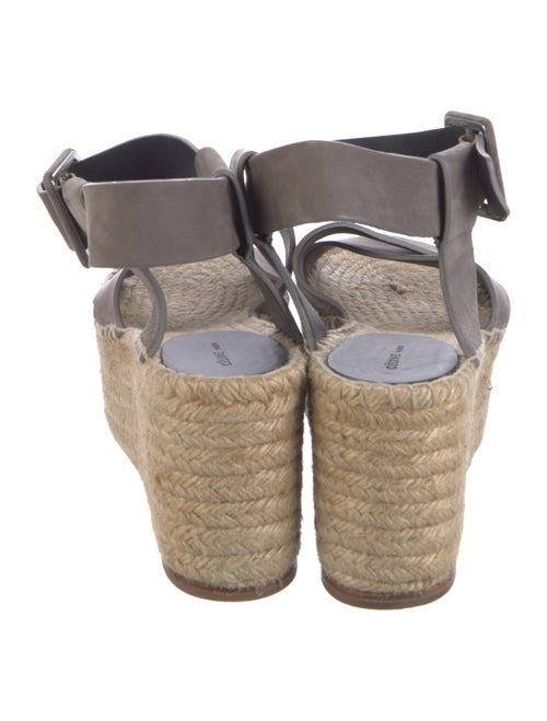 Celine Leather Colorblock Pattern Espadrilles