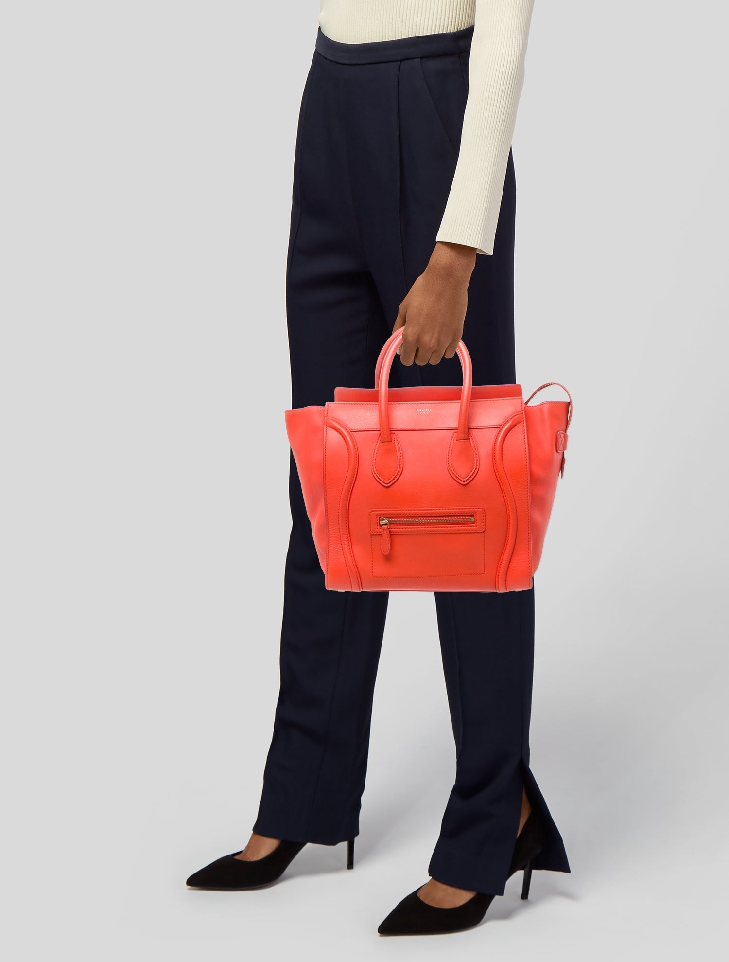 Celine Leather Luggage Mini