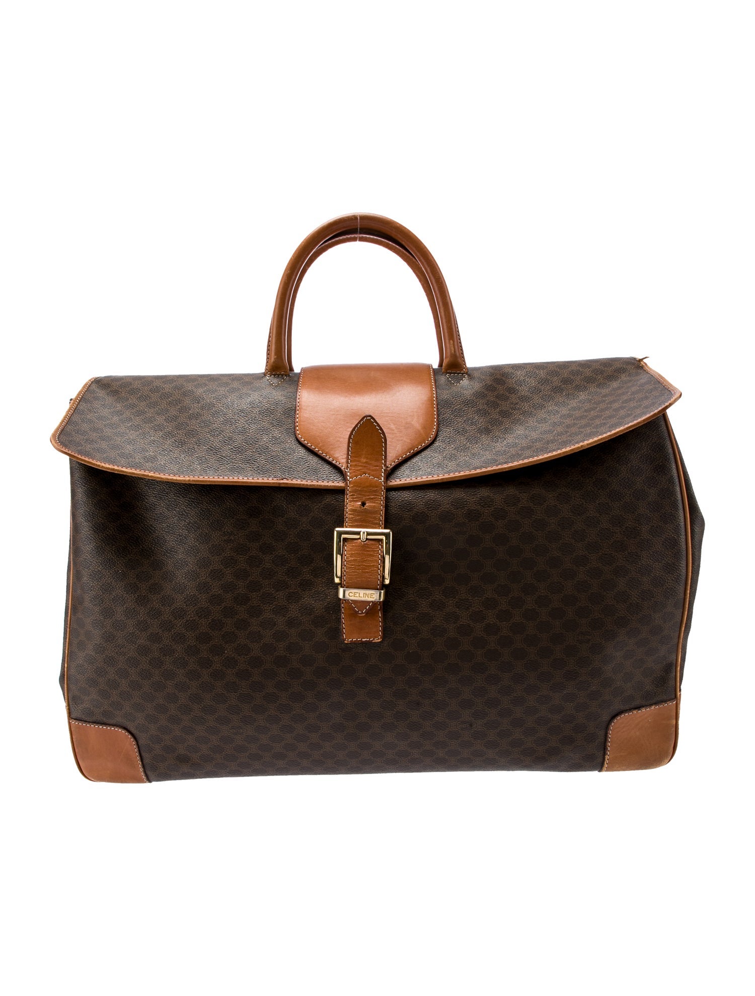 Celine Leather Weekender Bag