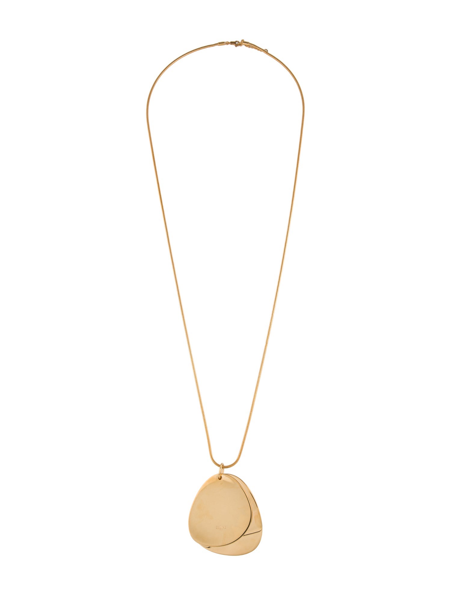 Celine Petal Pendant Long Necklace