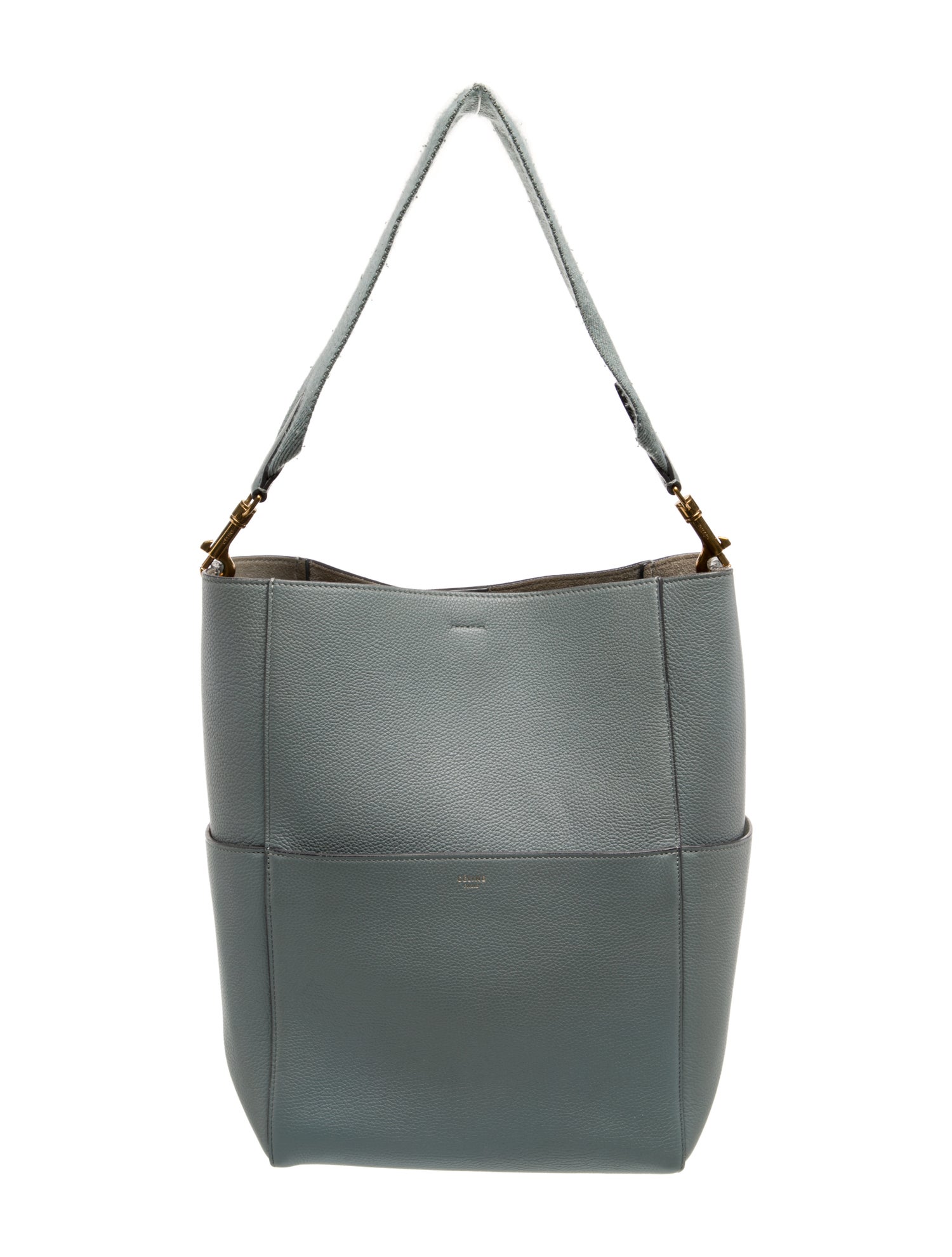 Celine Leather Seau Sangle Medium