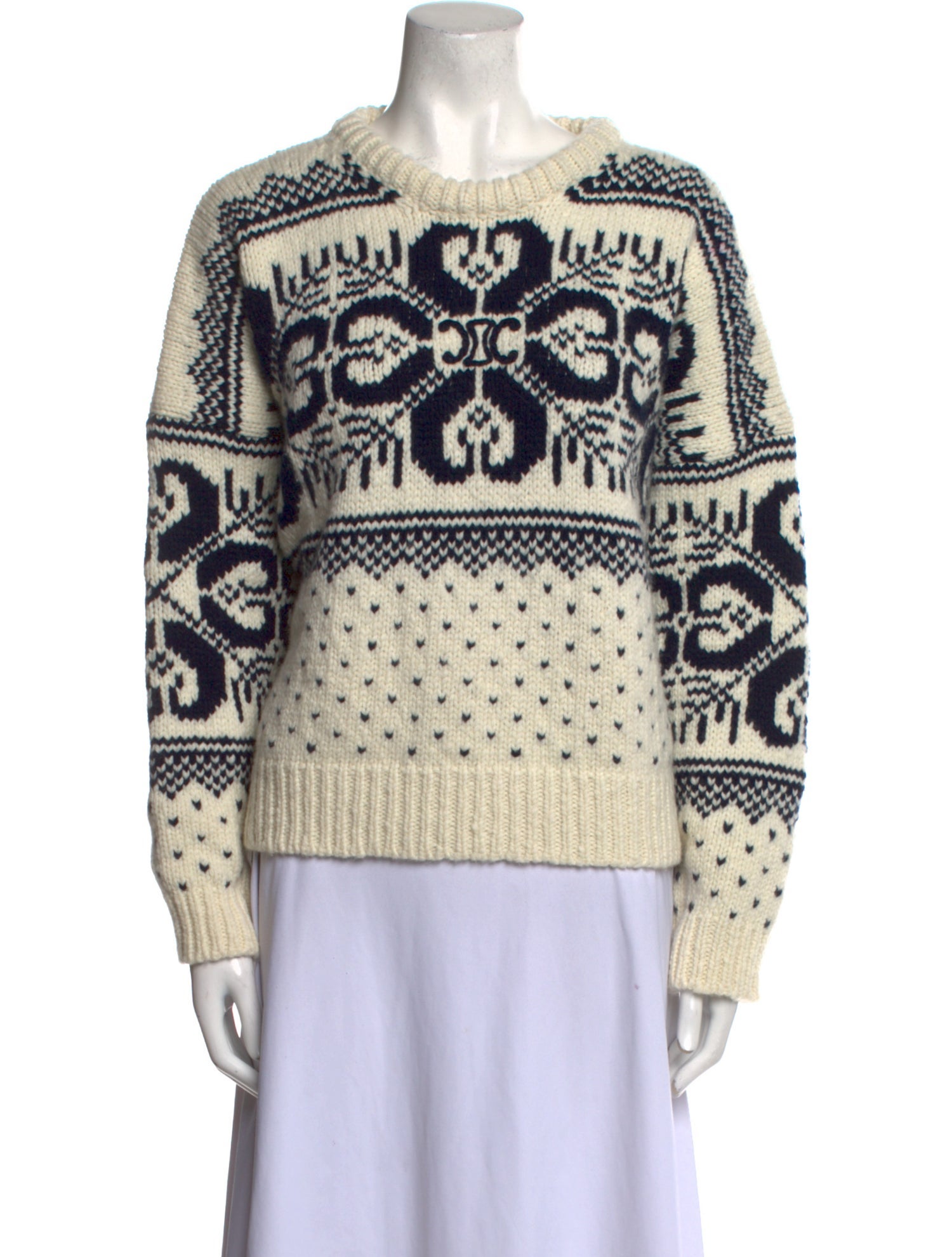 Celine Wool Printed Sweater