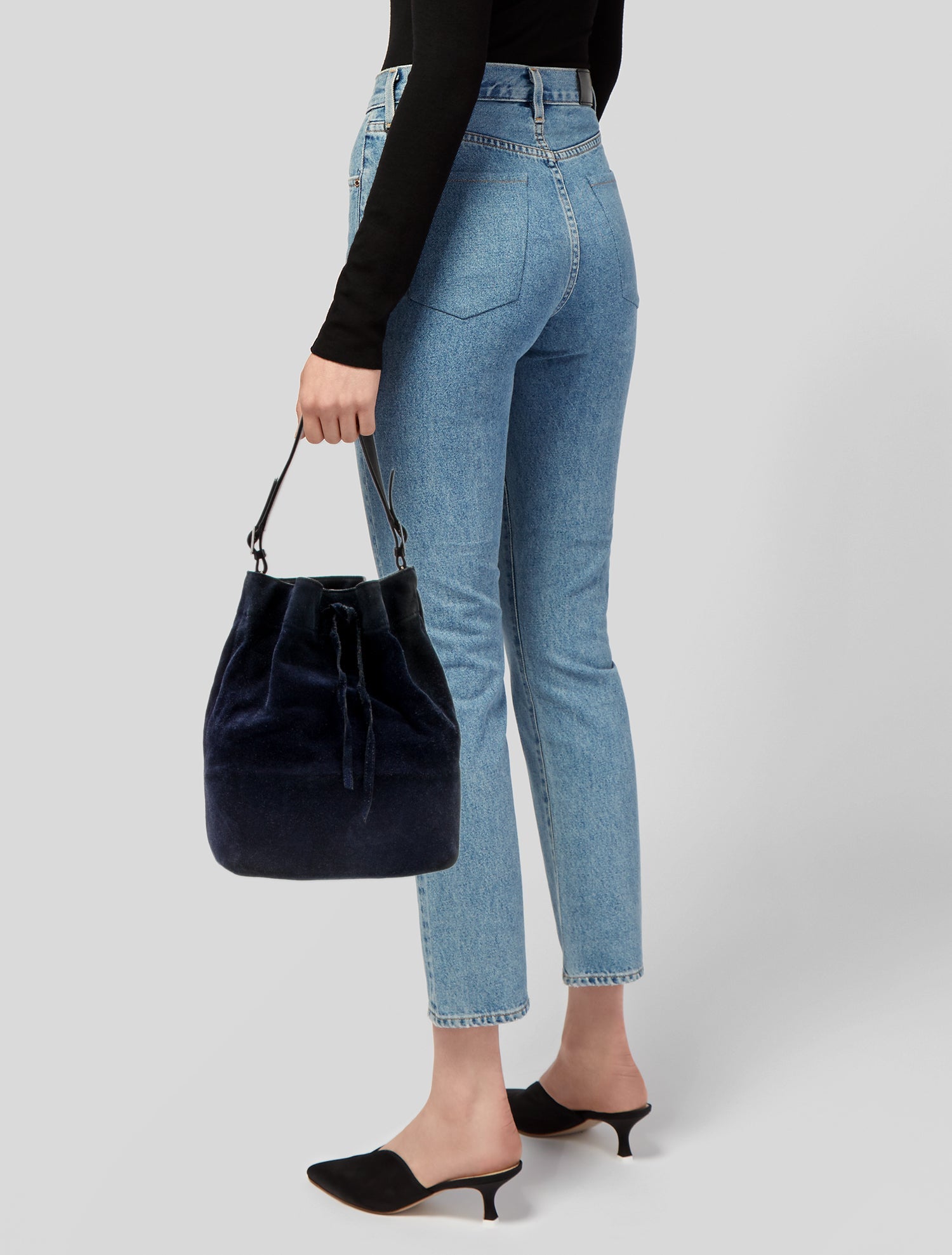 Celine Suede Seau Sangle Large