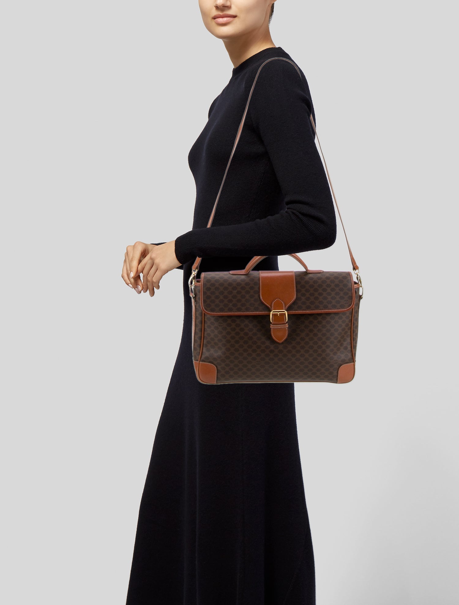 Celine Macadam Briefcase Vintage