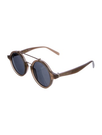 Celine Round Mirrored Sunglasses