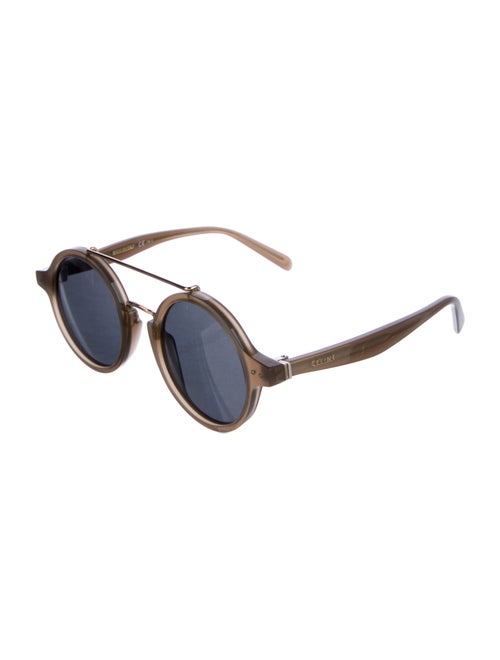 Celine Round Mirrored Sunglasses