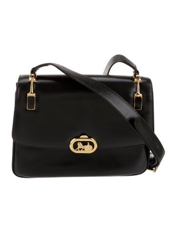 Celine Shoulder Bags Leather Carriage Vintage