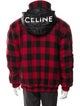 Celine Wool Plaid Print Parka