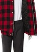 Celine Wool Plaid Print Parka