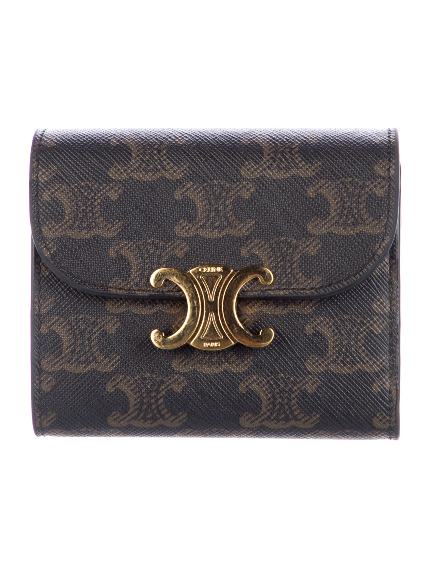 Celine 2023 Small Triomphe Compact Wallet