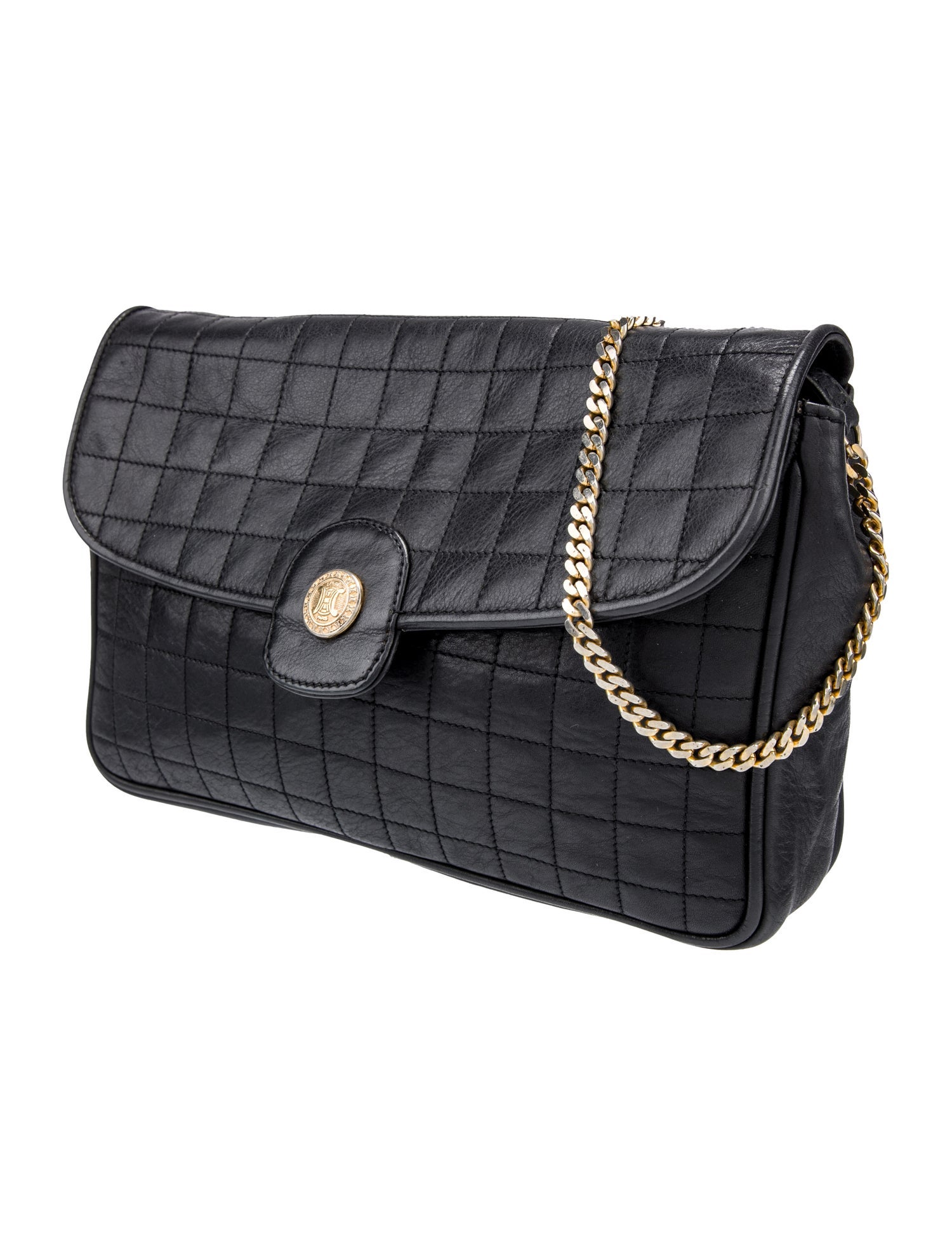 Celine Quilted Crossbody Bag Vintage