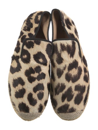 Celine Ponyhair Animal Print Espadrilles