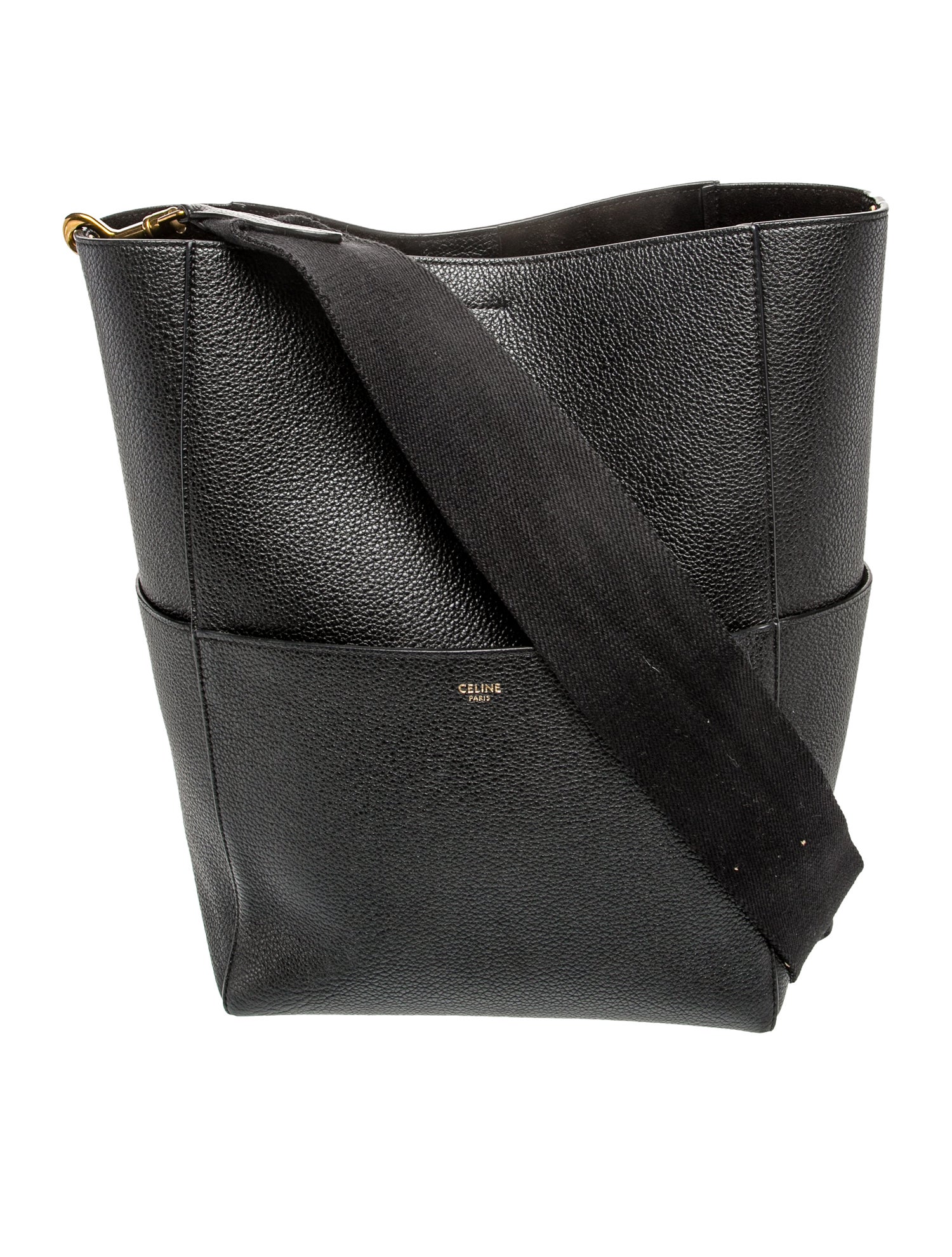 Celine Leather Seau Sangle Medium