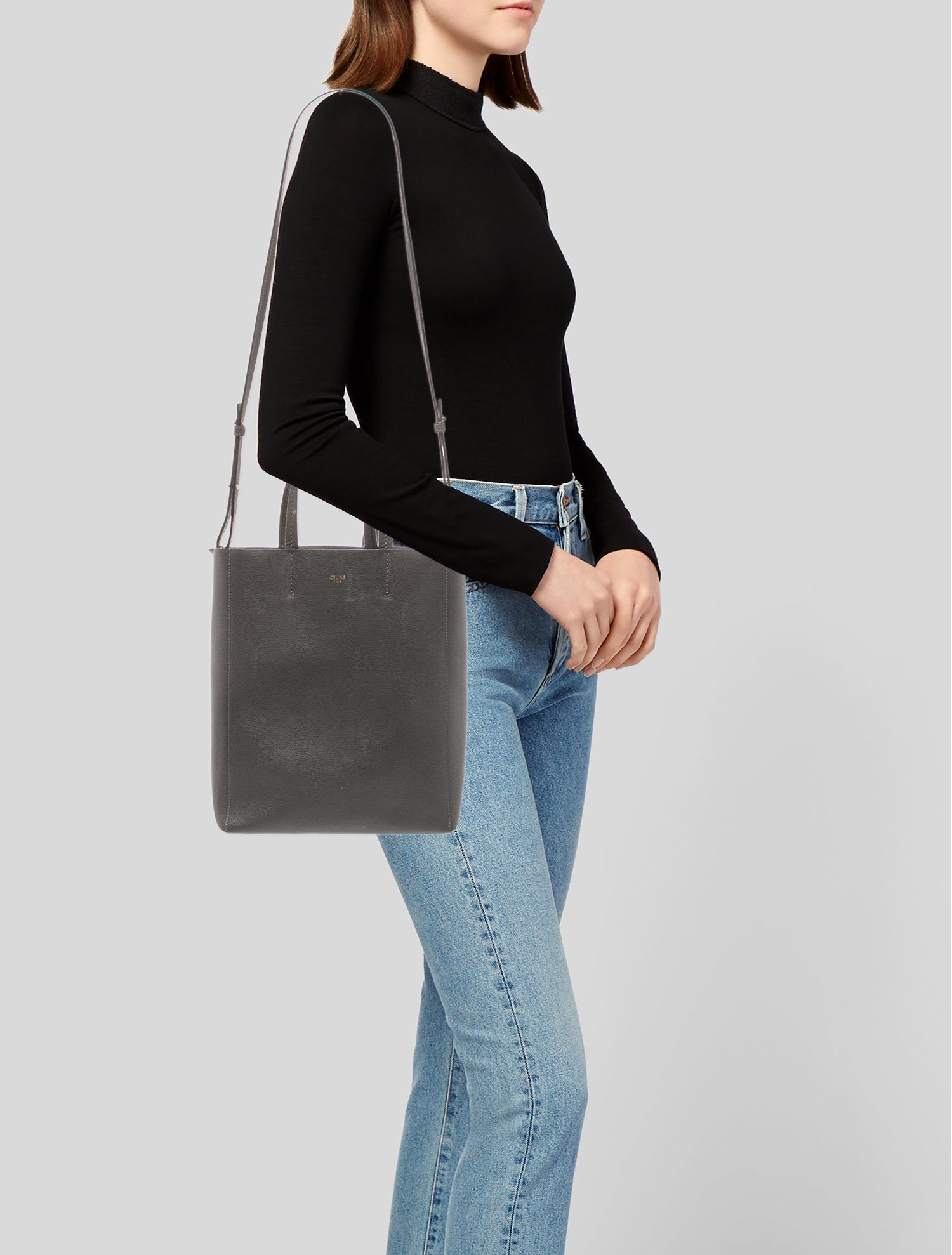 Celine Leather Cabas