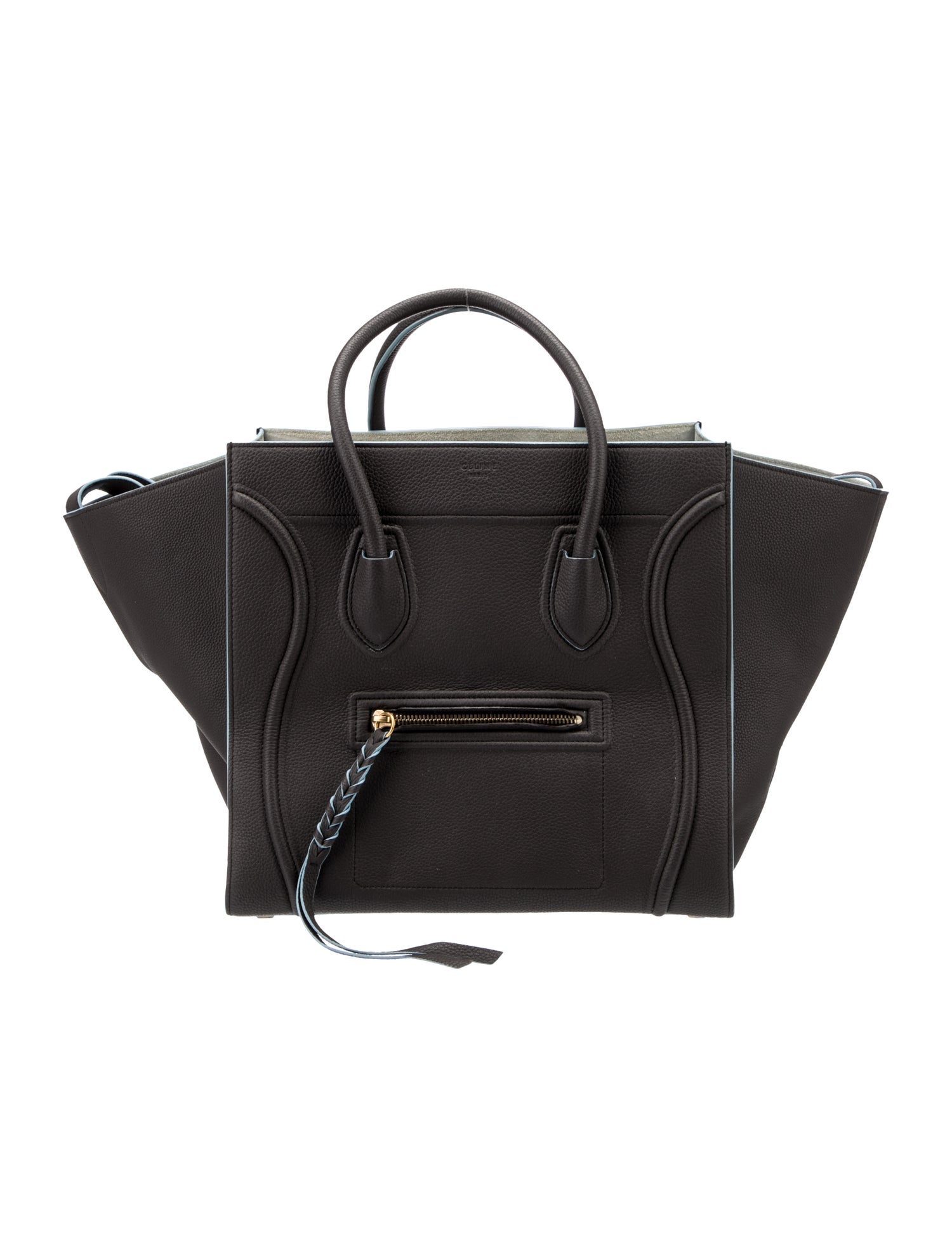 Celine Leather Luggage Phantom Medium
