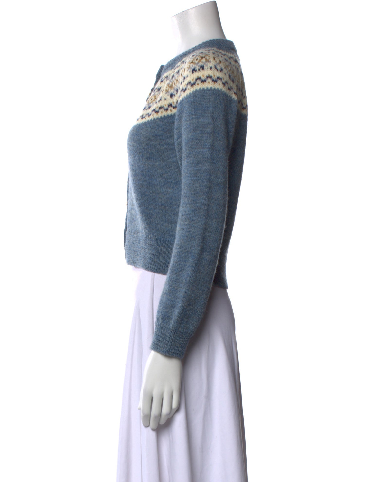 Celine Wool Graphic Print Sweater