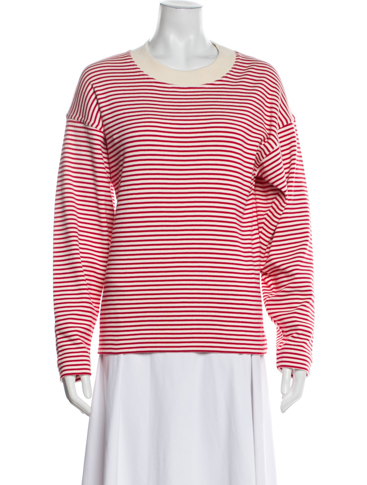 Celine Striped Scoop Neck Sweater