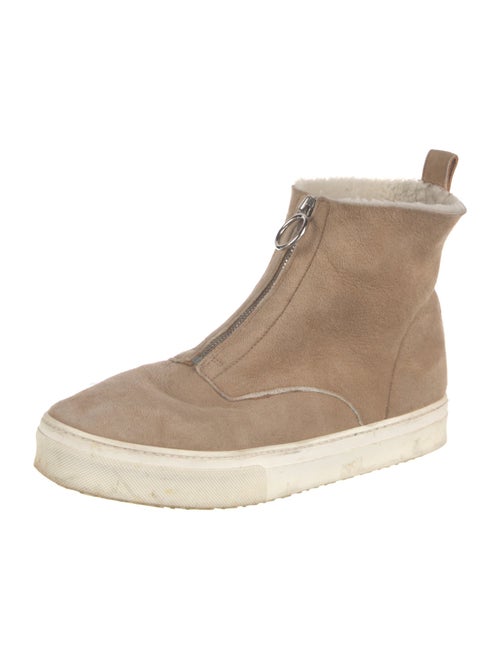 Celine Suede Lace-Up Boots