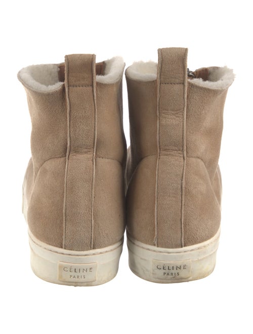 Celine Suede Lace-Up Boots